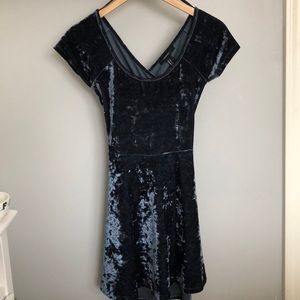 Velvet babydoll dress